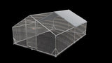 ZNTS Large Metal Chicken Coop Walk-in Poultry Cage Hen Run House Rabbits Habitat Cage Spire Shaped Coop 04013074