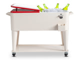 80QT 87.5*38.5*91cm Rectangular Plastic Box Iron Leg Tube Freezer Insulation 89582455
