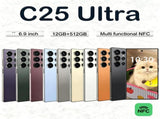 C25 Ultra Unlocked Phone, 5G 12512GB Smartphone ,6900mAh,6.9" HD Screen,Android 14 Cell 46448345