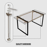 59 " dining table modern industrial rectangular MDF light , 4-6 people, 1.5" thick engineering W2189P182124