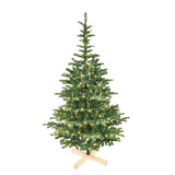 Artificial 7ft Green LED-lit Christmas Tree with 941PE/PVC Mixed Branch Tips,Hinged Premium & 75027859