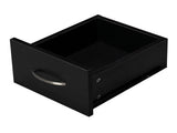 Double Edged Manicure Nail Table with Drawer Black 54431300