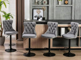 Furniture,Swivel Velvet Barstools Adjusatble Seat Height from 25-33 Inch,17.7 inch base, Modern 37443239
