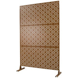 Outdoor & Indoor Privacy Metal Privacy 76" H48" W, Freestanding Decorative Privacy W465P193217