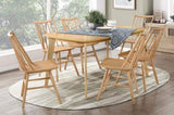 Natural Oak Finish Dining Table 1pc Casual Look Wooden Dining Kitchen Furniture B011P255727