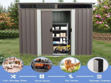 6ft x 5ft Outdoor Metal Storage Transparent plate W54057425