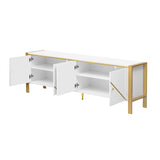 U-Can 70.9''Modern Minimalist TV Stand for TVs up to 75 Inches, Entertainment Center Media Console N724P224773K