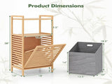 2-Tier Tilt out Laundry Hamper 18" x 13 x 38 85536027