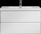 36" Floating Bathroom Vanity with Sink, Modern Wall-Mounted Bathroom Storage Vanity Cabinet with W1573P152685
