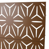 Outdoor & Indoor Privacy Metal Privacy 76" H48" W, Freestanding Decorative Privacy W465P193201