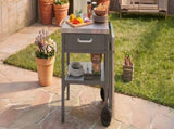 Outdoor Kitchen Cart Foldable Outdoor Prep Station Portable BBQ Cart Grill Cart with Foldable Top N719P407403E