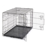 ZNTS 36" Pet Kennel Cat Dog Folding Steel Crate Animal Playpen Wire Metal 26995370