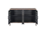 Hollow Four Door Antique Cabinet, American Country Style, Suitable for Living Room, TV Cabinet, W1445P146390