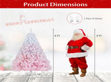 6ft Flocked Christmas Tree - 820 Branch Tips, Fireproof PVC, 3-Section Assembly, Metal 02087941
