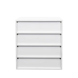 Shoe Box with RGB LED Light, Wooden Stackable Storage Box with Glass Door, Storage Bin W331P242611