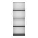 ZNTS Home Bookcase with 4-Shelf Modern Display Unit for Books and Decor -Matt Gray / White -Office B070137834