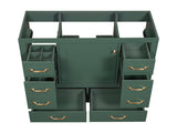 36" Bathroom Vanity without Sink, Cabinet Base Only, Six Drawers, Multi-Functional Drawer Divider, WF307973AAF