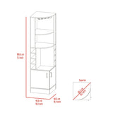 Seattle Bar Cabinet, Eight Bottle Cubbies, Two Large Open Shelves B128P176127