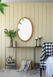24" x 36" Oval Wall Mirror with Wood Frame, Farmhouse Wood Mirror for Bathroom Entryway Console Lean W2078126447
