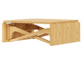 Transformer coffee table, 2 in 1 table, Expandable dining table, Natural wood, Variable height 88707819