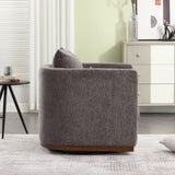 ZNTS COOLMORE Swivel Chair, Comfy Round Accent Sofa Chair for Living Room, 360 Degree Swivel W395P198273