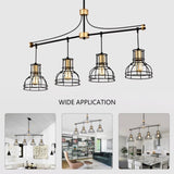 Dining Room Light Fixture/Chandelier Over Table, 40-Inch Hanging for Farmhouse Linear W1592P233442