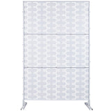Outdoor & Indoor Privacy Metal Privacy 76" H48" W, Freestanding Decorative Privacy W465P193243
