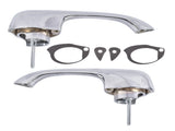 2x Chrome Exterior Door Handles Fits for Chevy Camaro Pontiac Firebird 1967-1969 44247993