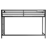 Adam sturdy junior twin loft bed black for kids, space saving, Loft Bed with easy climbing Ladder B083P168426
