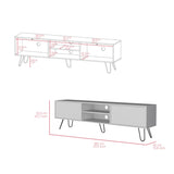 Tv Stand Franklin, Living Room, White B092142852