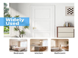 32" X 80"3-Panel Slab Door ,French Interior Door Paintable MDF Door Panel,Pre-Assembled Panel for W5277P522722