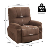 Recliner chair,360 degree rotating swing single sofa chair, equipped with soft cushion and backrest, W1521P265838