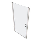 ZNTS 1 3/8" adjustment,universal pivot shower door, open outside, with 1/4" tempered glass W2122131056