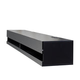 180 Wall Mounted Floating 80" TV Stand with 20 Color LEDs and Charging Station W331P225208