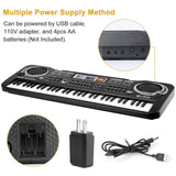 ZNTS 61 Keys Digital Music Electronic Keyboard Electric Piano Musical Instrument Kids Learning Keyboard 34087667