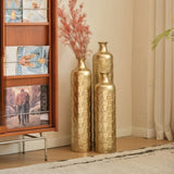 Floor Metal Vases Decorated White Metal Set of 3 gorgeous home decoration large glazed metal W2796P237520