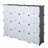 ZNTS 8-Tier Portable 64 Pair Shoe Rack Organizer 32 Grids Tower Shelf Storage Cabinet Stand Expandable 65115046