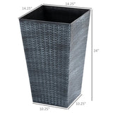 3 PCS Indoor Planters with Drainage Hole Gray 36403940