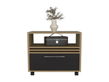 Baldwin City Nightstand, Bedroom, Light Oak/Black B092P254745