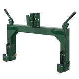 ZNTS 3 Pt Quick Hitch Adapter For Category 1 & 2 W/ Adjustable Bolt Tractor 3000lb,Green 72514488