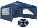 10x10 FT Slant Leg Foldable Canopy Tent with 4 Removable Sidewalls , 4 Solar 37774798