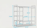 Freestanding Closet Organizer with 6 Shelves 38706711