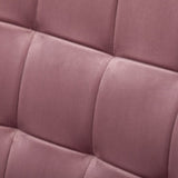 Leiria Contemporary Silky Velvet Tufted Accent Chair with Ottoman, Mauve T2574P164274