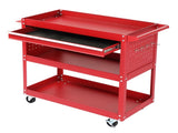 3-Tier Rolling Tool Cart, Metal Heavy Duty Utility Cart on Wheels with Pegboard & Drawer & 4 Hooks, 30369221