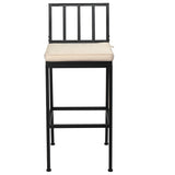 2PCS Patio Bar Chairs, Heavy-Duty Metal Frame Bar Stools Set of 2, Indoor Outdoor All-Weather 21041712