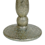 WOODEN AND WHITE METAL FITTED TABLE 69345.00