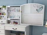 Fashion Vanity Desk with Mirror and Lights for Makeup, Vanity Mirror with Lights and Table Set with 27479800