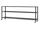 6-tier disassembly and assembly with adjustable spacing. With adjustable feet and wheels. Iron 58676161