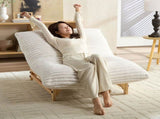 Accent Armless Lazy Sofa, Casual Single Sofa, Corduroy Fabric, For Living Room And Bedroom , With W876P304516
