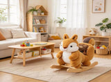 Squirrel Rocking Horse for Toddlers 13 Years, Baby Rocker with Sounds, Seat Belt and Rocking 50326376